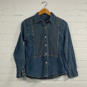 Gap	Women's Small Denim Button Down Shirt